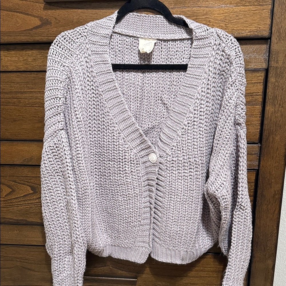 Harper Women's Knit Cardigan in Light Gray